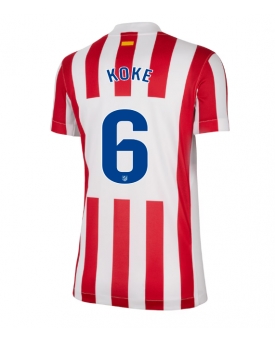 Atletico Madrid Koke #6 Maglia Gara Casa Repliche 2025-26 Donna Maniche Corte